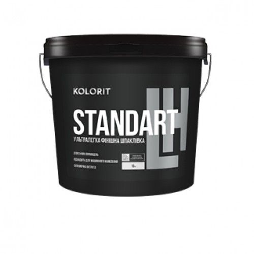 Kolorit Standart LH - ультралегка фінішна акрилатна шпаклівка.