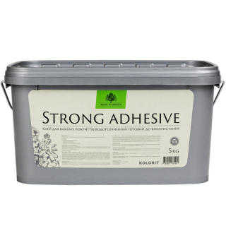 Kolorit Strong Adhesive - клей для тяжелых покрытий водорастворимый готовый к использованию